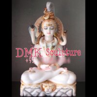 White Marble Sitting Shiv Statue - Feature: Eco-friendly