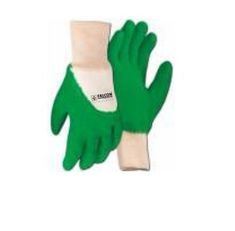 Garden Gloves (FPHG-37) - Fabric Material, Green Color | Ideal for Gardening and Protecting Hands while Working in Greenhouses