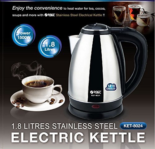 ORBIT Ket-8024 Stainless Steel 1.8 LTR Electric Kettle
