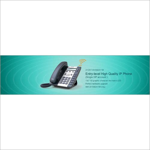 Black Wireless Voip Phone