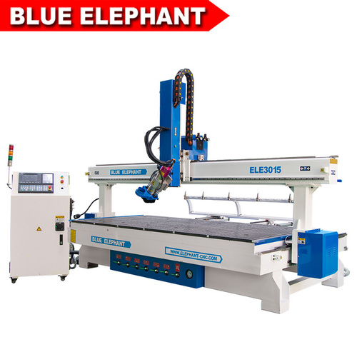 Vacuum Cleaning System Cheap 3015 Carousel Atc 4 Axis China Large Working Area Wood Router With Cnc Oscillating Cutting Knife
