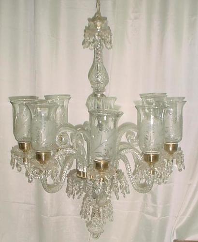 Rooftop Clear Glass Cutting Chandeliers