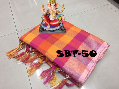 Uppada Checks Print Saree
