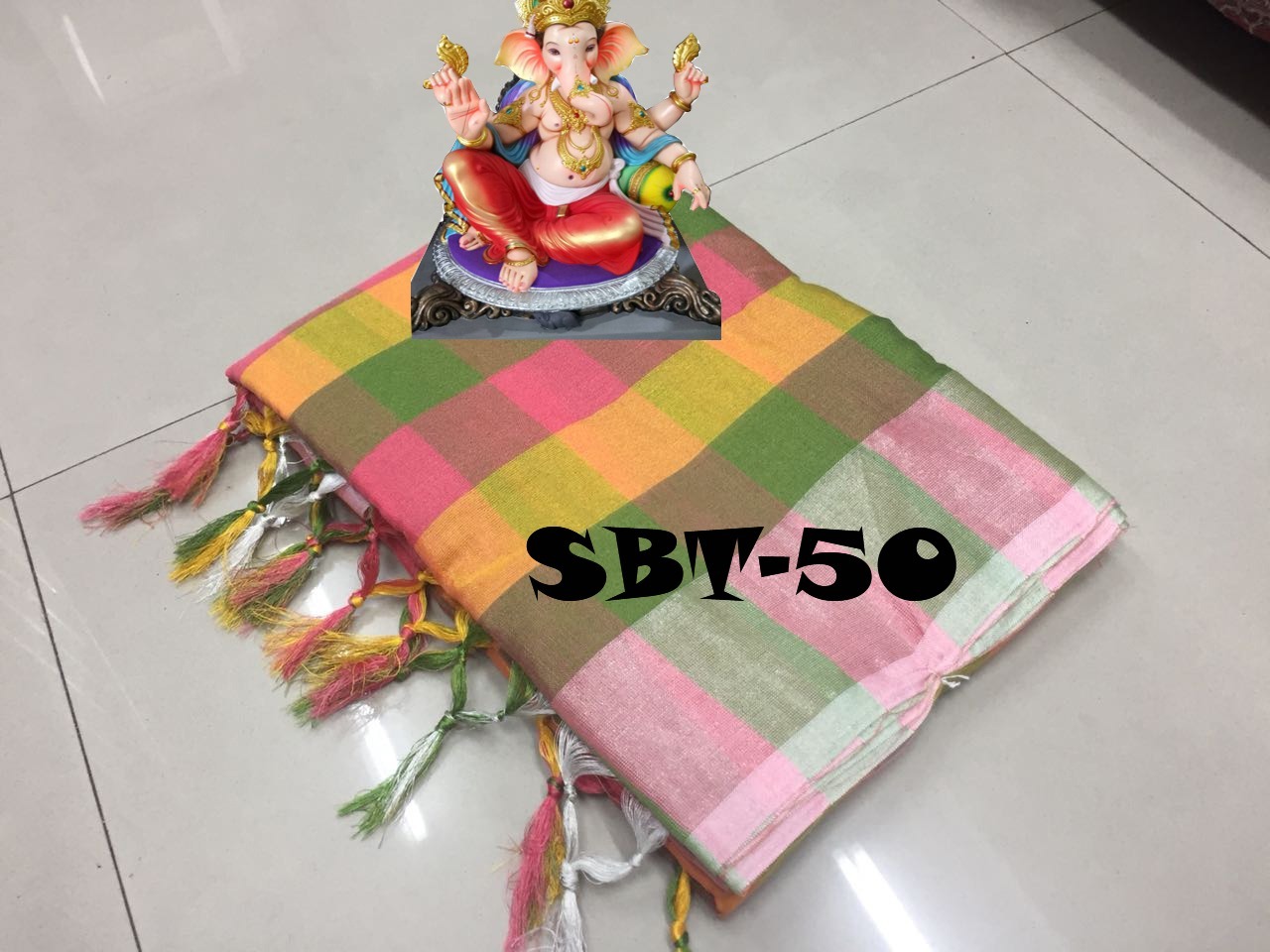 Uppada Checks Print Saree