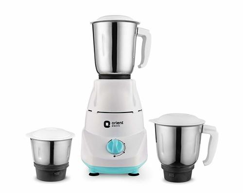 Orient Electric Kitchen Kraft 500-Watt Mixer Grinder with 3 Jars (White)