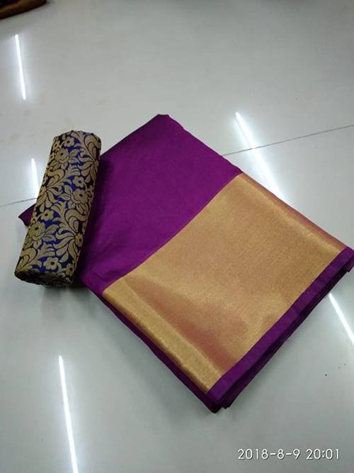 Cotton Plain Saree