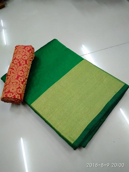 Cotton Plain Saree