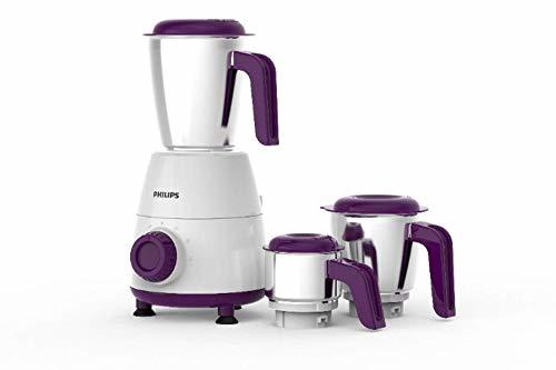 Philips Daily Collection Hl7505/00 500-Watt Mixer Grinder With 3 Jars (White) Power Consumption: 500 Watt (W)