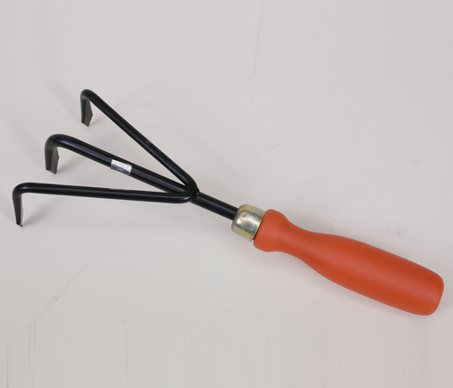 Hand Cultivator (Fch-305) - Iron Material, 10x3 Inches, Black And Orange | Ideal For Garden Use In Greenhouses