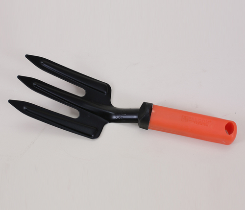 Weeding Fork (FWF-102) - Iron Garden Greenhouses Black and Orange Finish | Ideal for Gardening and Soil Aeration