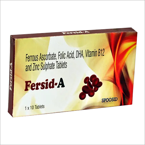 Ferrous Ascorbate Folic Acid And Zinc Sulphate Tablets Health Supplements