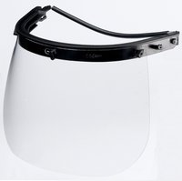 Face Shield - Impact Resistant, Waterproof Black Design | High Durability, Sterilized, Disposable