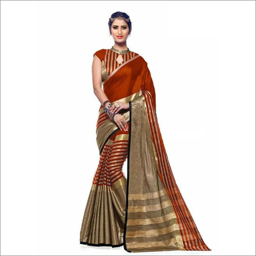 Cotton Silk Fancy Saree