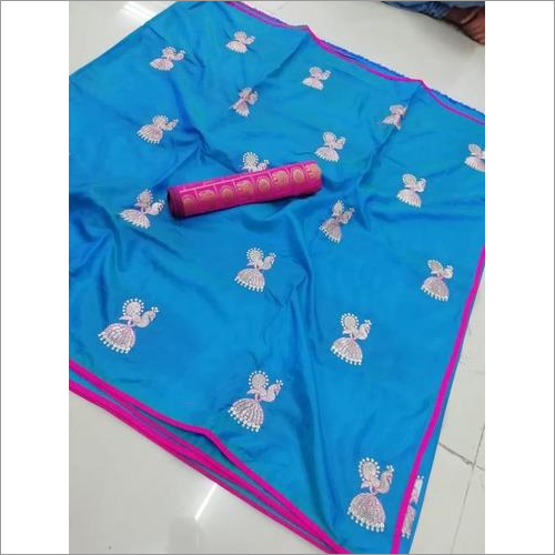 Sana Silk Embroidery Work Saree