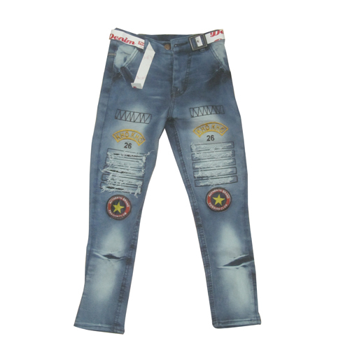 Girls Patch Jeans