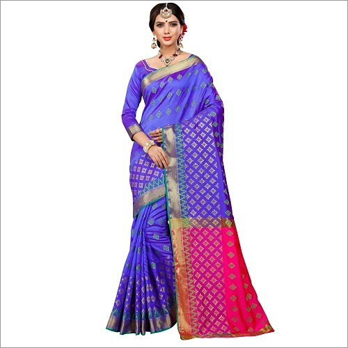 Cotton Silk Saree with Jaquard work
