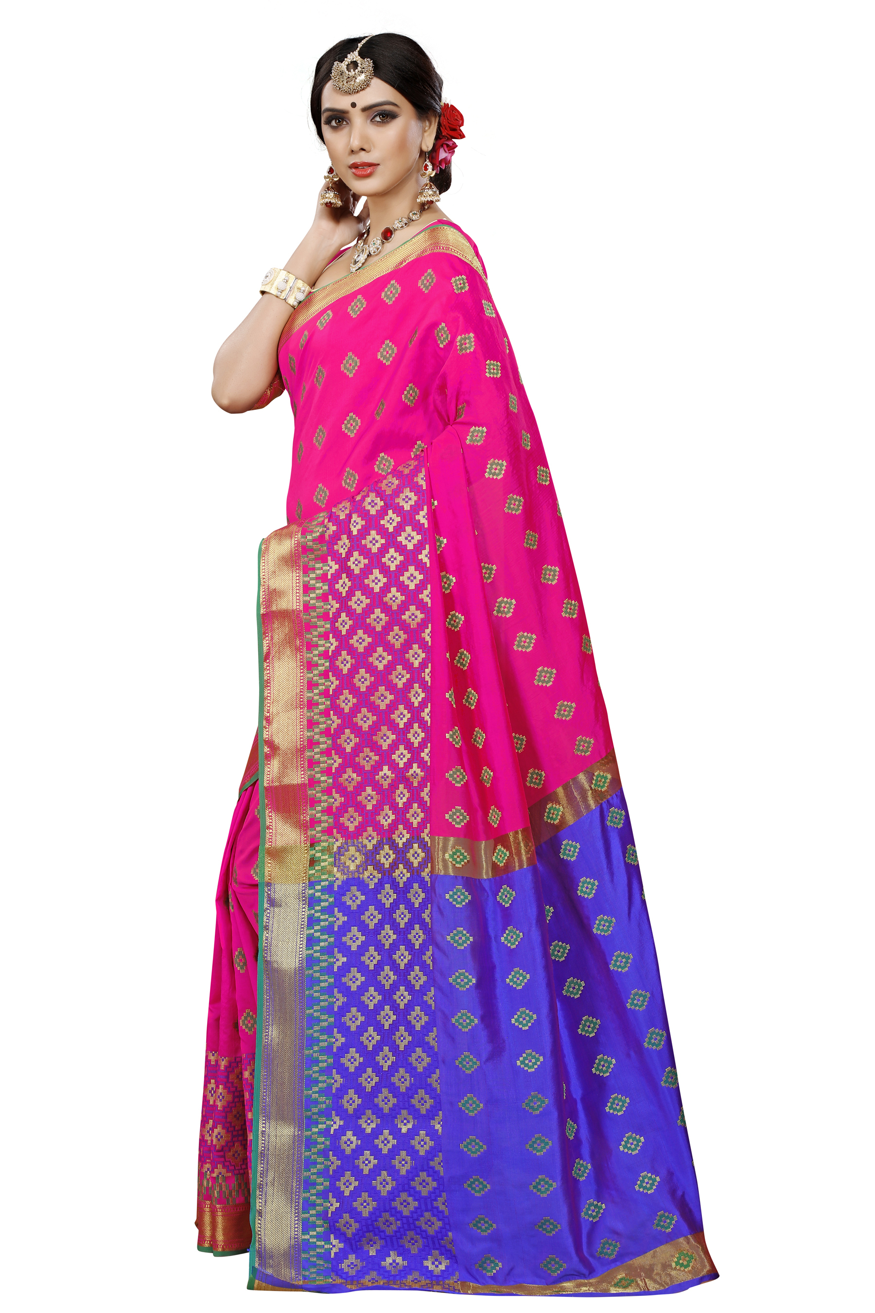 Cotton Silk Saree with Jaquard work