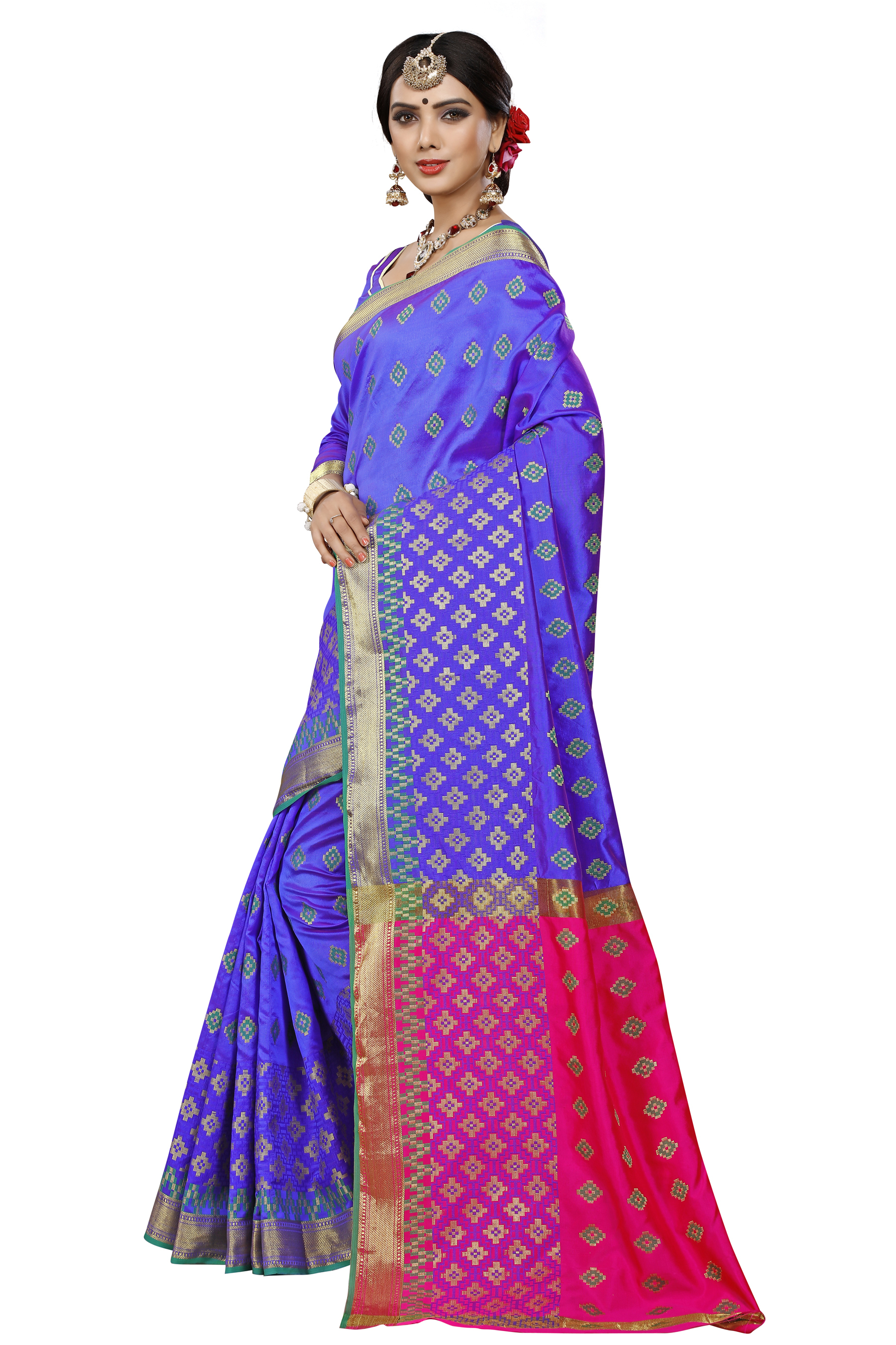 Cotton Silk Saree with Jaquard work