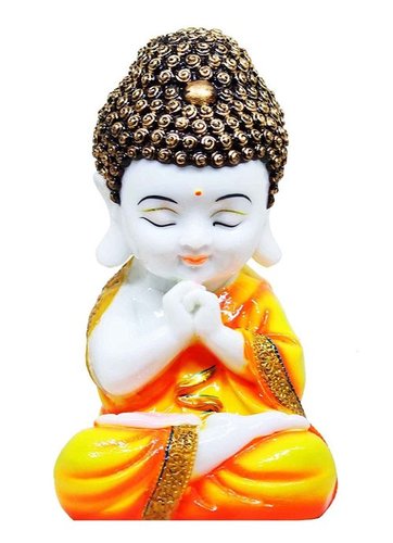 Handcrafted Little Buddha Monk Showpiece Figurine(8 * 4.25 * 3.5 inches)