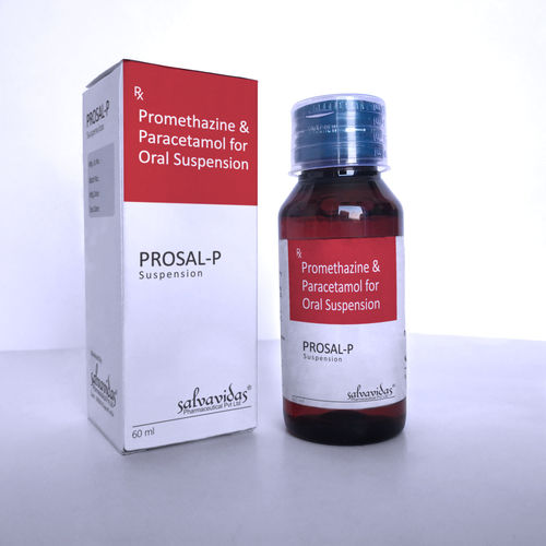 Paracetamol & Promethazine Suspension Packaging: Bottle Pack