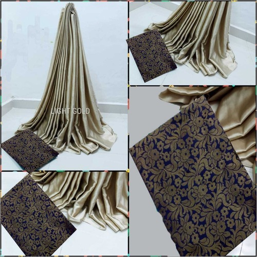Georgette Satin Patta Saree