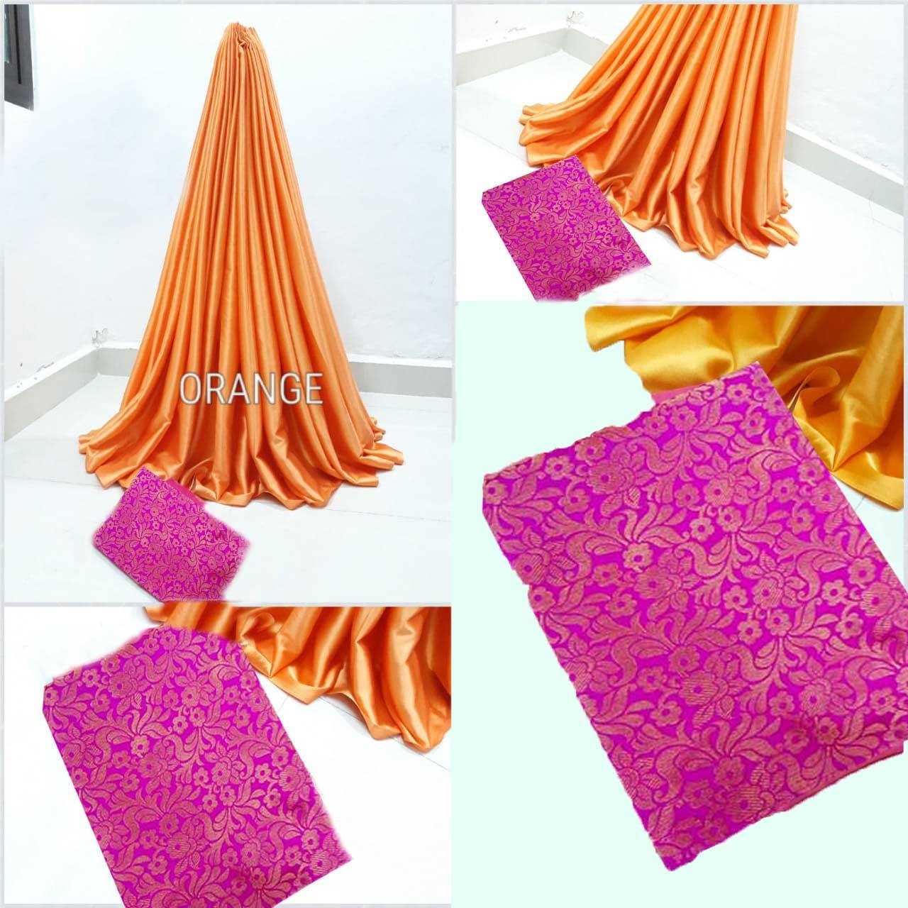 Georgette Satin Patta Saree