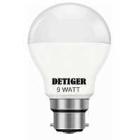 9 Watt Led Bulb - Glass And Plastic, 60mm X 100mm , 800 Lumens Luminous Flux, 6500k Color Temperature, B22 Base Type, Energy Efficient Design