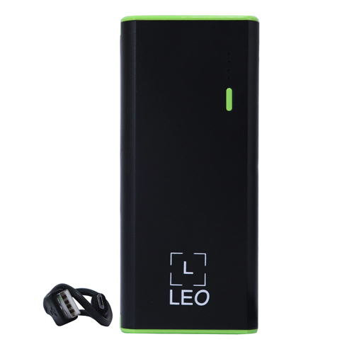 10000 MAH LEO Black Power Bank
