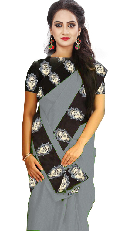 Printed Bhagalpuri Saree