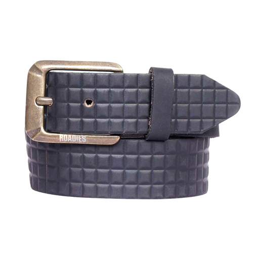 Textured Leather Mens Belt