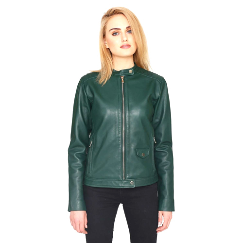Ladies Designer Pure Leather Jacket