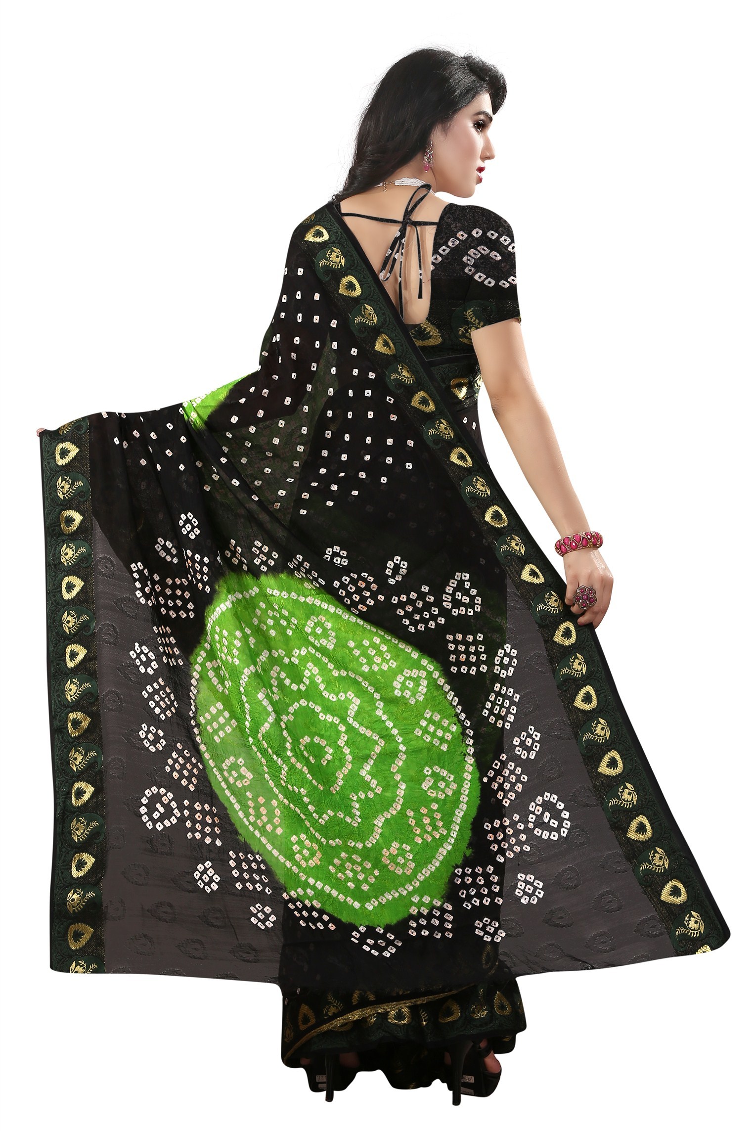 Cotton Bandhani Sraee