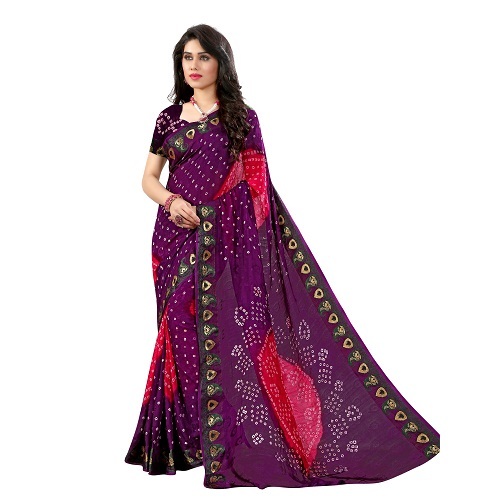 Cotton Bandhani Sraee