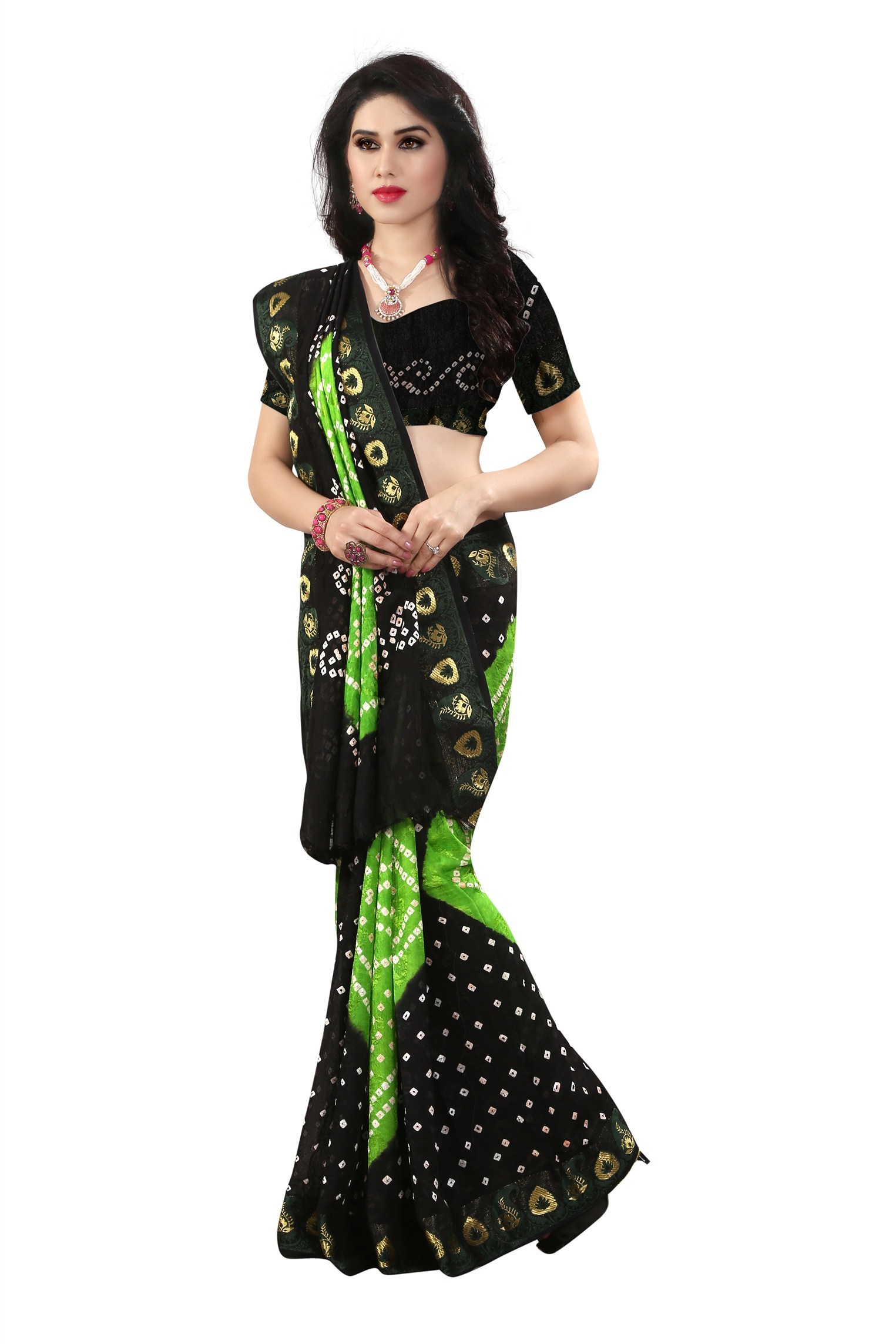 Cotton Bandhani Sraee