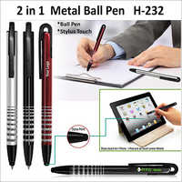 2 in 1 Metal Ball Pen