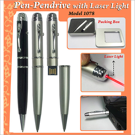 Pen Pendrive With Laser Light - Size: Standard