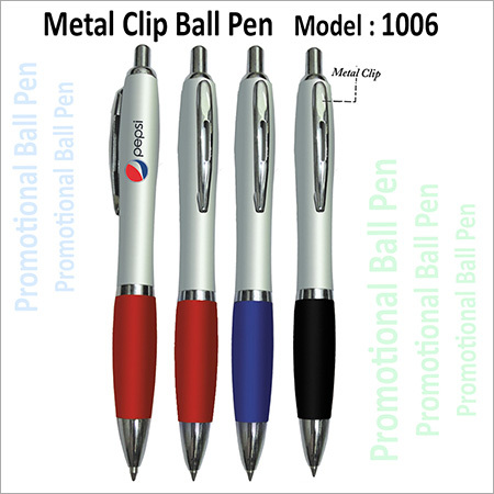 Promotional Plastic & Metal Clip Ball Pen