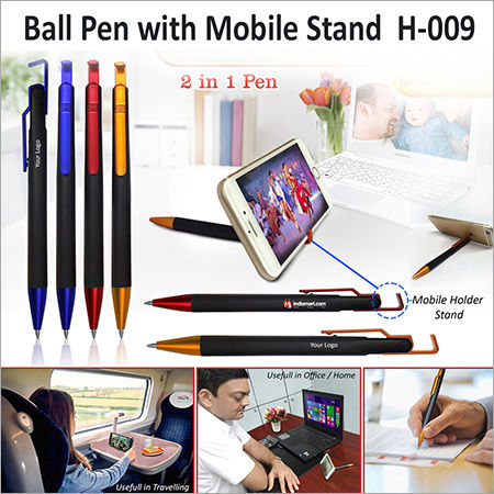 Ball Pen With Mobile Stand