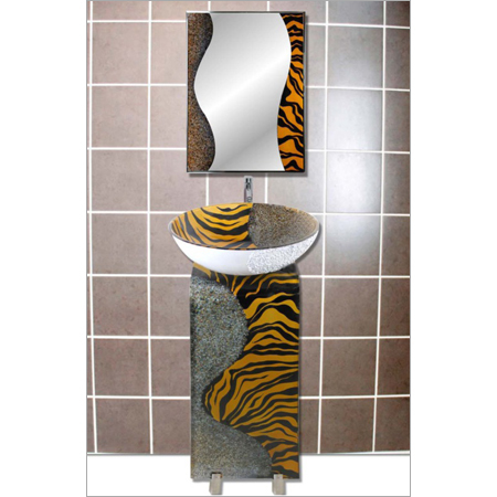 Bathroom Vanities L Bends Glass Wash Basin