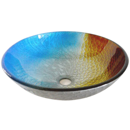Glass Bowl Wash Basin Size: 16 To 16 Inch