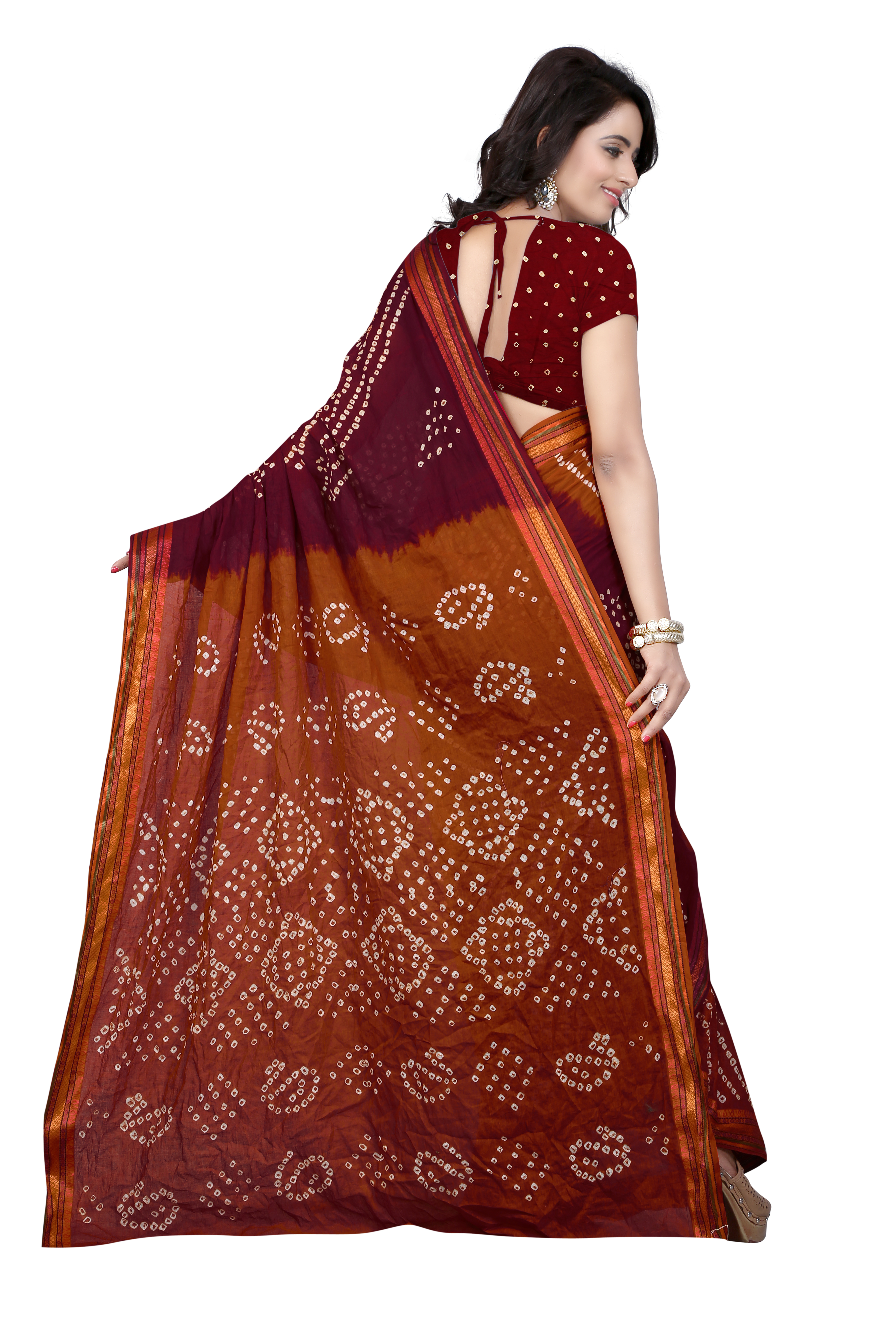 Woman's Bandhani Saree