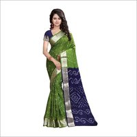 Pink Teen Dana Bandhani Saree