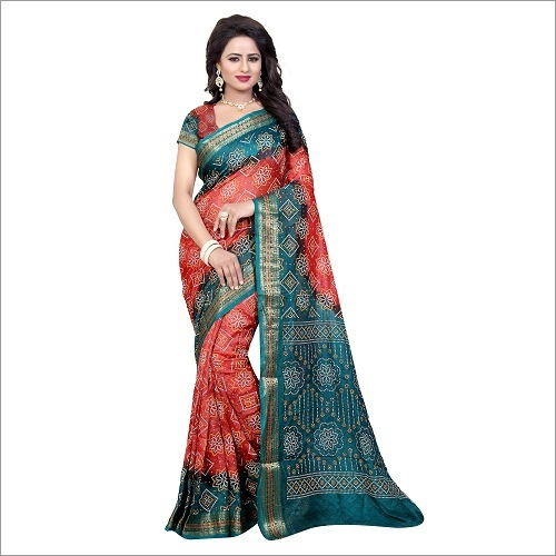 New Bandhani Border Saree