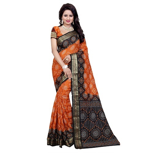 New Bandhani Border Saree