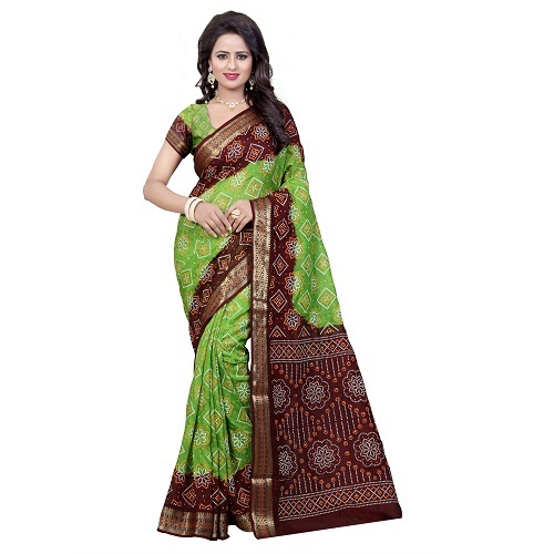 New Bandhani Border Saree