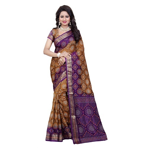 New Bandhani Border Saree