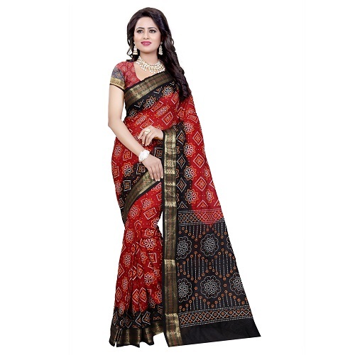 New Bandhani Border Saree
