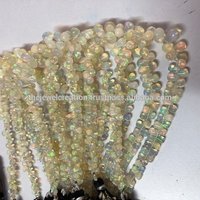 Natural Ethiopian Opal Stone Plain Drop Briolette Beads Strand