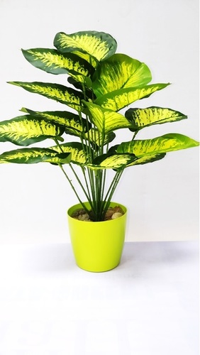 Artificial Plant - Plastic Material, 45 cm x 42 cm Size | Easy to Clean, Eco-Friendly, Ideal for Indoor Use in Hotels, Offices, and Cafeterias