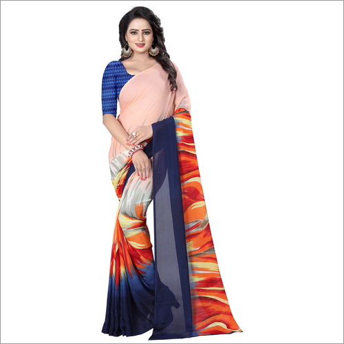 New and Fancy Printed Synthetic Saree